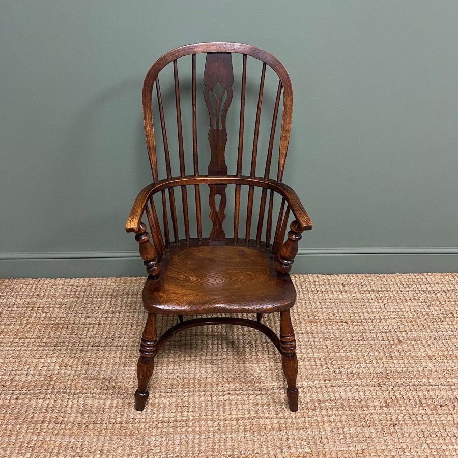 Antique Furniture Antiques World (via WooCommerce) Chairs | Country Oak Antique Victorian Windsor Chair