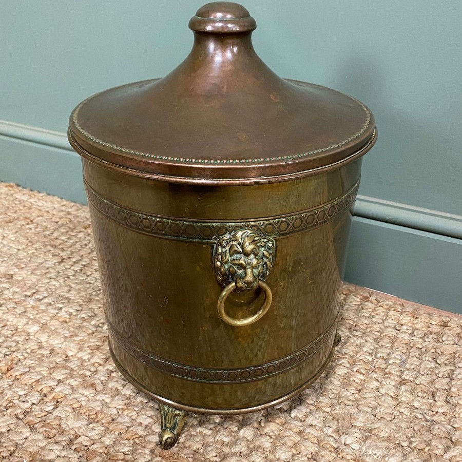 Antique Furniture Antiques World (via WooCommerce) Collectables | Decorative Antique Coal Bucket