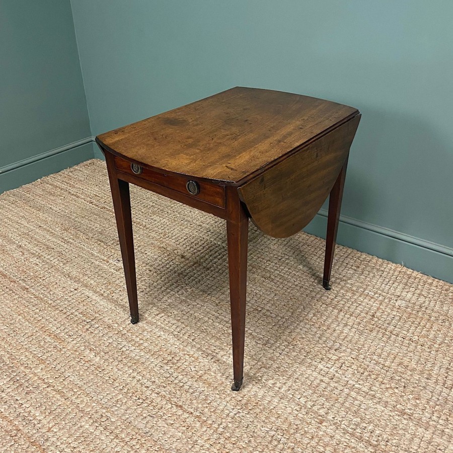 Antique Furniture Antiques World (via WooCommerce) Dining Tables | Country House Regency Mahogany Antique Pembroke Table