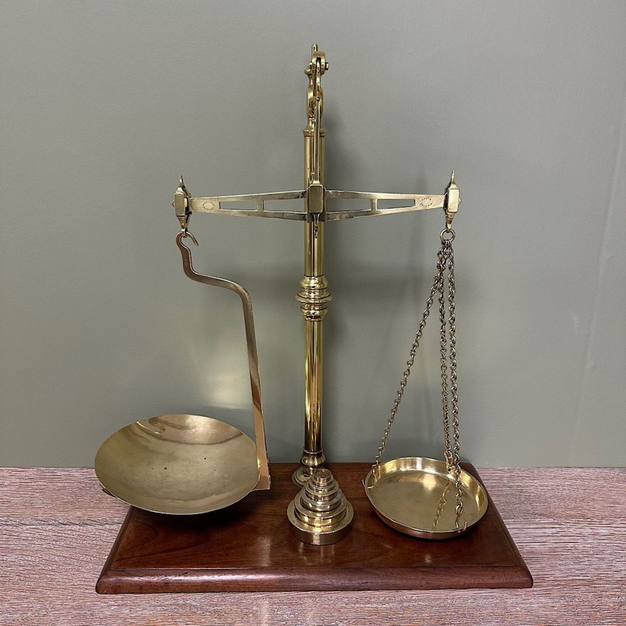 Antique Furniture Antiques World (via WooCommerce) Collectables | Decorative Victorian Antique Brass Scales