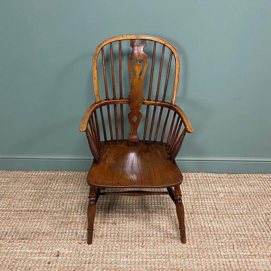 Antique Furniture Antiques World (via WooCommerce) Chairs | Country House Antique Elm & Ash Windsor Chair