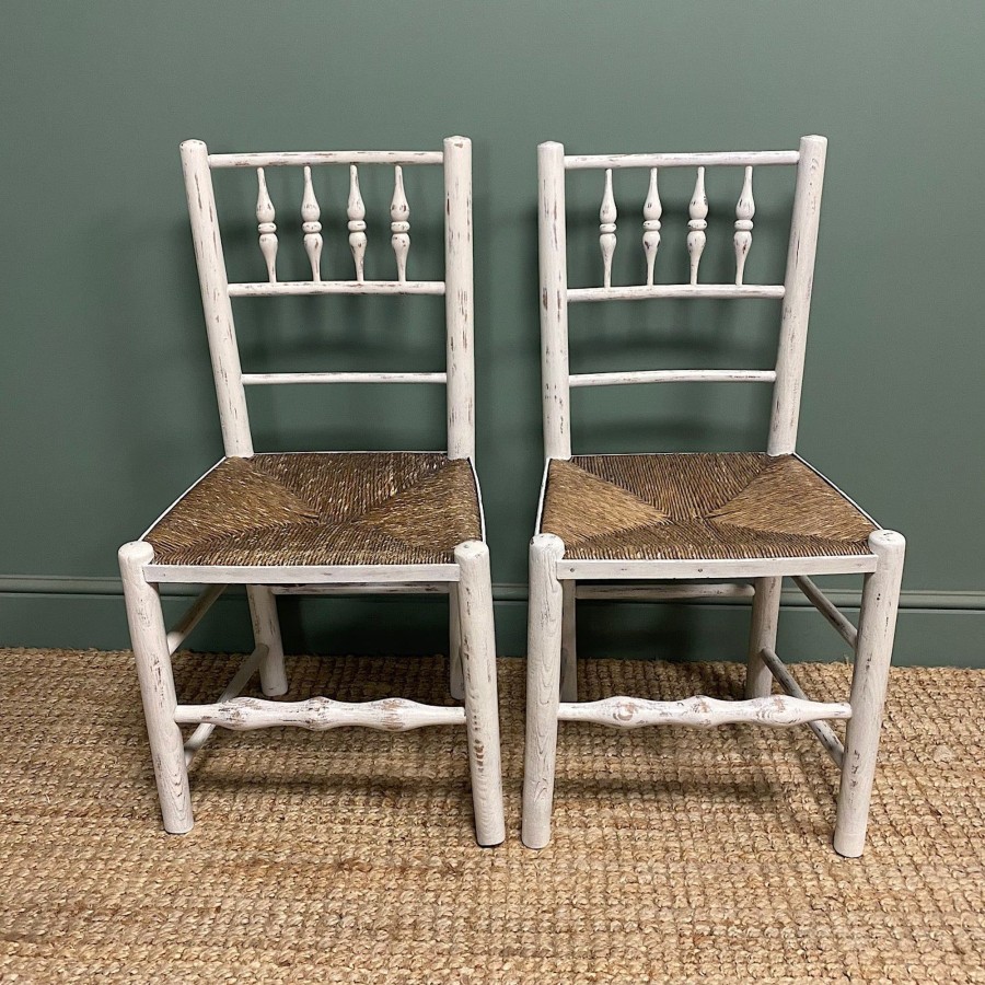 Antique Furniture Antiques World (via WooCommerce) Chairs | Pair Of Rustic 19Th Century Chairs