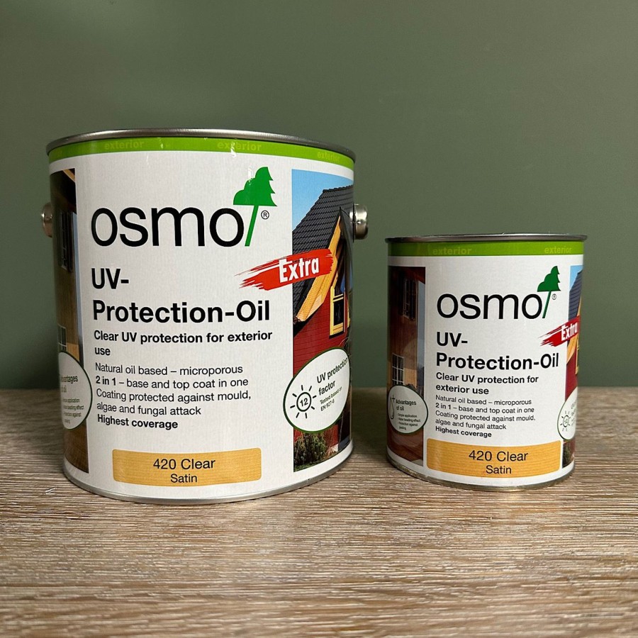 Restoration Materials Antiques World (via WooCommerce) Wood Oil | Osmo Uv Protection Oil Extra | Clear Or Tinted Colours