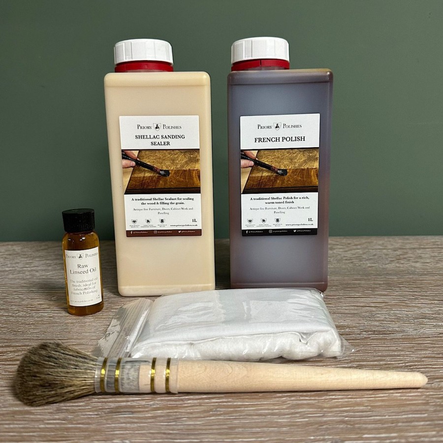 Restoration Materials Antiques World (via WooCommerce) French Polish | French Polishing Kit - Create A Traditional Finish On Antique Furniture