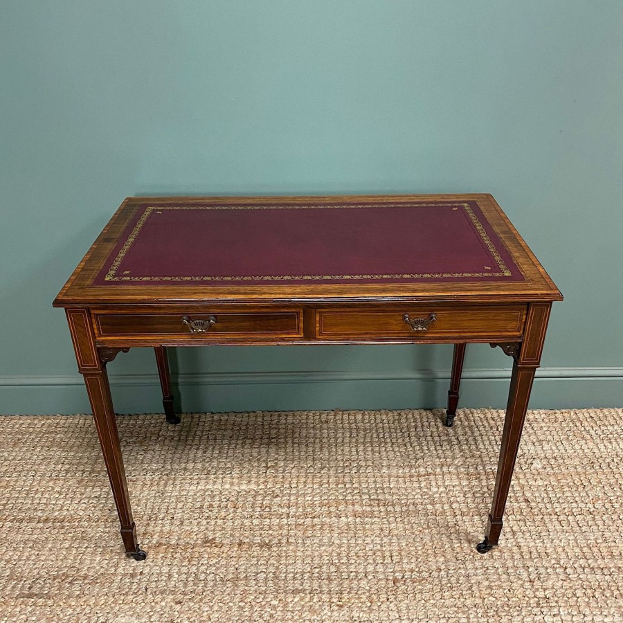 Antique Furniture Antiques World (via WooCommerce) Desks | Stunning Antique Victorian Rosewood Desk By Maple & Co