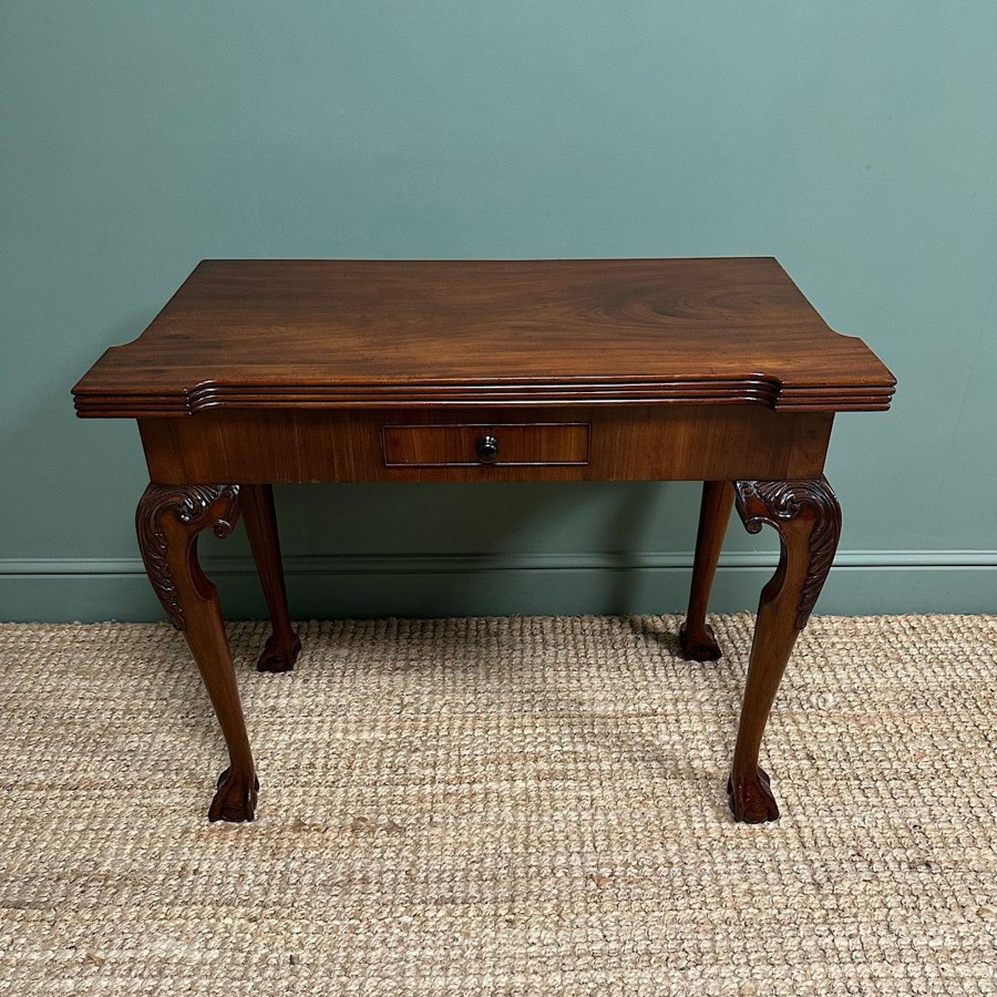 Antique Furniture Antiques World (via WooCommerce) Card / Games Tables | Superb Quality Antique Georgian Games Table / Tea Table