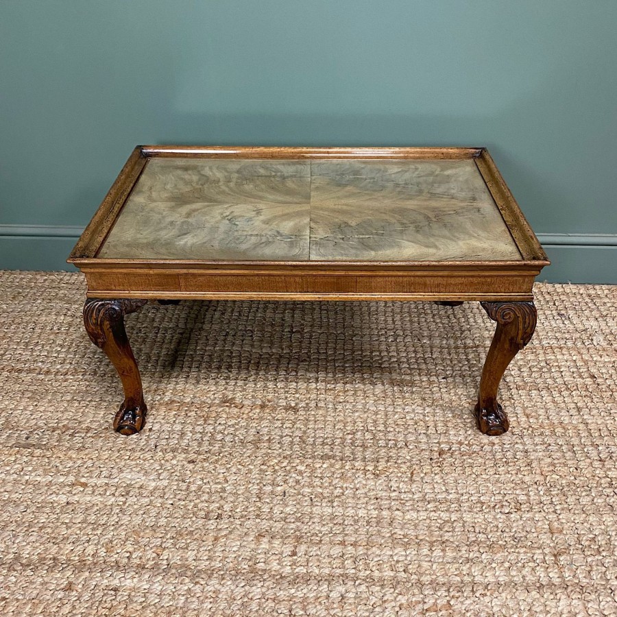 Antique Furniture Antiques World (via WooCommerce) Occasional Tables | Stunning Walnut Art Deco Coffee Table