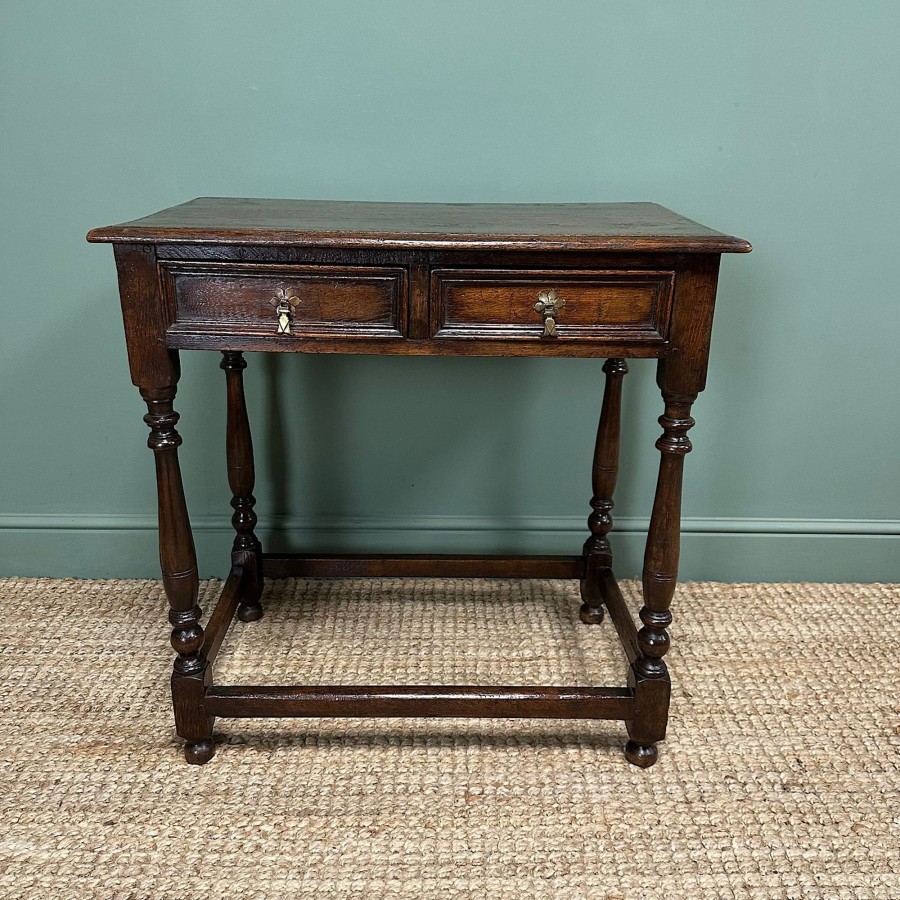 Antique Furniture Antiques World (via WooCommerce) Tables | 19Th Century Period Antique Oak Side Table