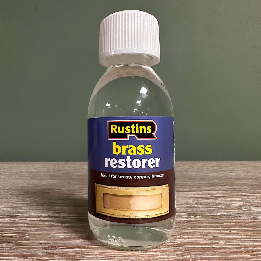 Restoration Materials Antiques World (via WooCommerce) Metal Cleaning / Colouring | Rustins Brass Restorer 125Ml