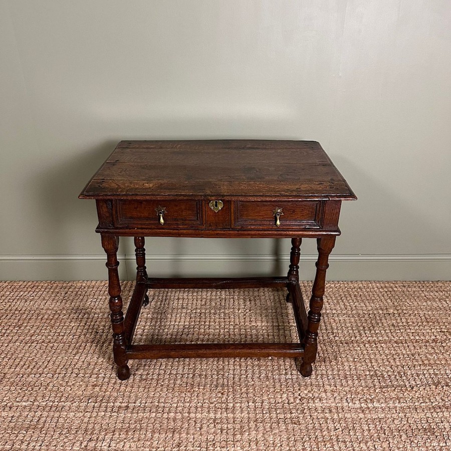 Antique Furniture Antiques World (via WooCommerce) Tables | Stunning 18Th Century Georgian Oak Antique Low Boy