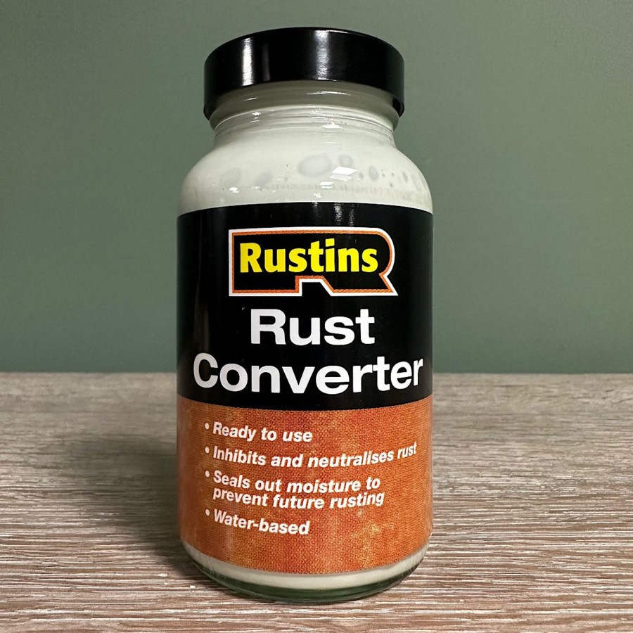 Restoration Materials Antiques World (via WooCommerce) Metal Cleaning / Colouring | Rustins Rust Converter 250 Ml