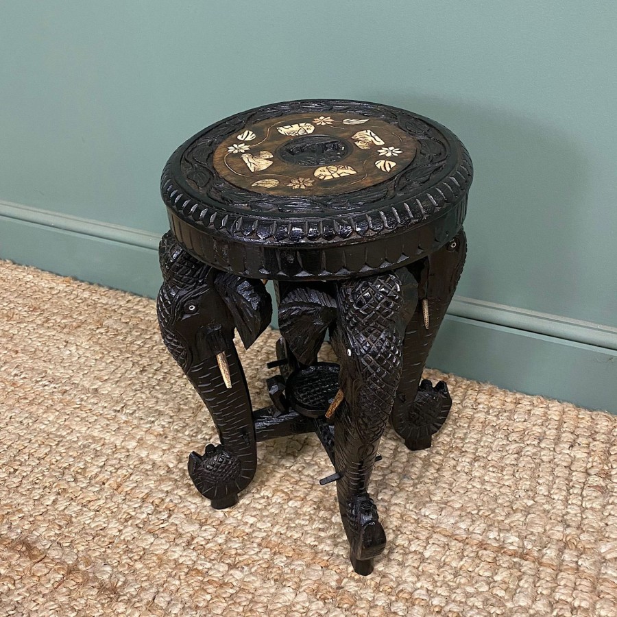 Antique Furniture Antiques World (via WooCommerce) Tables | Antique Carved Elephant Table