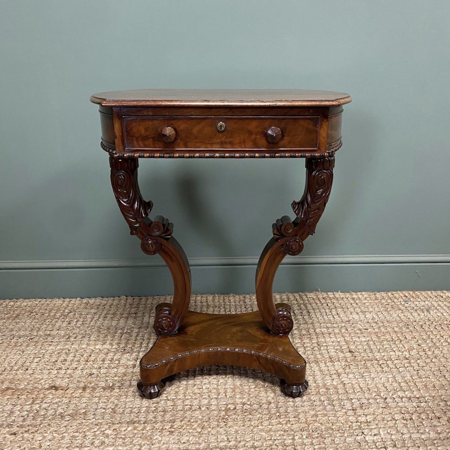 Antique Furniture Antiques World (via WooCommerce) Occasional Tables | Elegant Regency Mahogany Antique Side Table