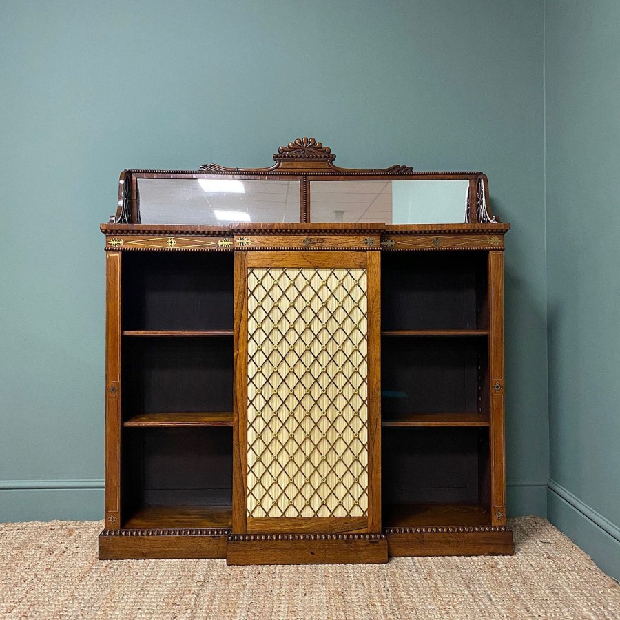 Antique Furniture Antiques World (via WooCommerce) Sideboards | Regency Rosewood Antique Chiffonier Bookcase