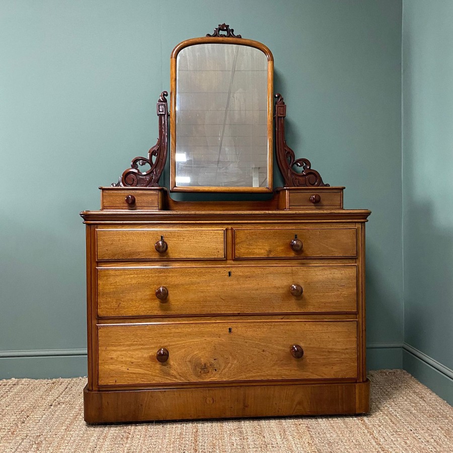 Antique Furniture Antiques World (via WooCommerce) Chest Of Drawers | Spectacular Victorian Mahogany Antique Dressing Table