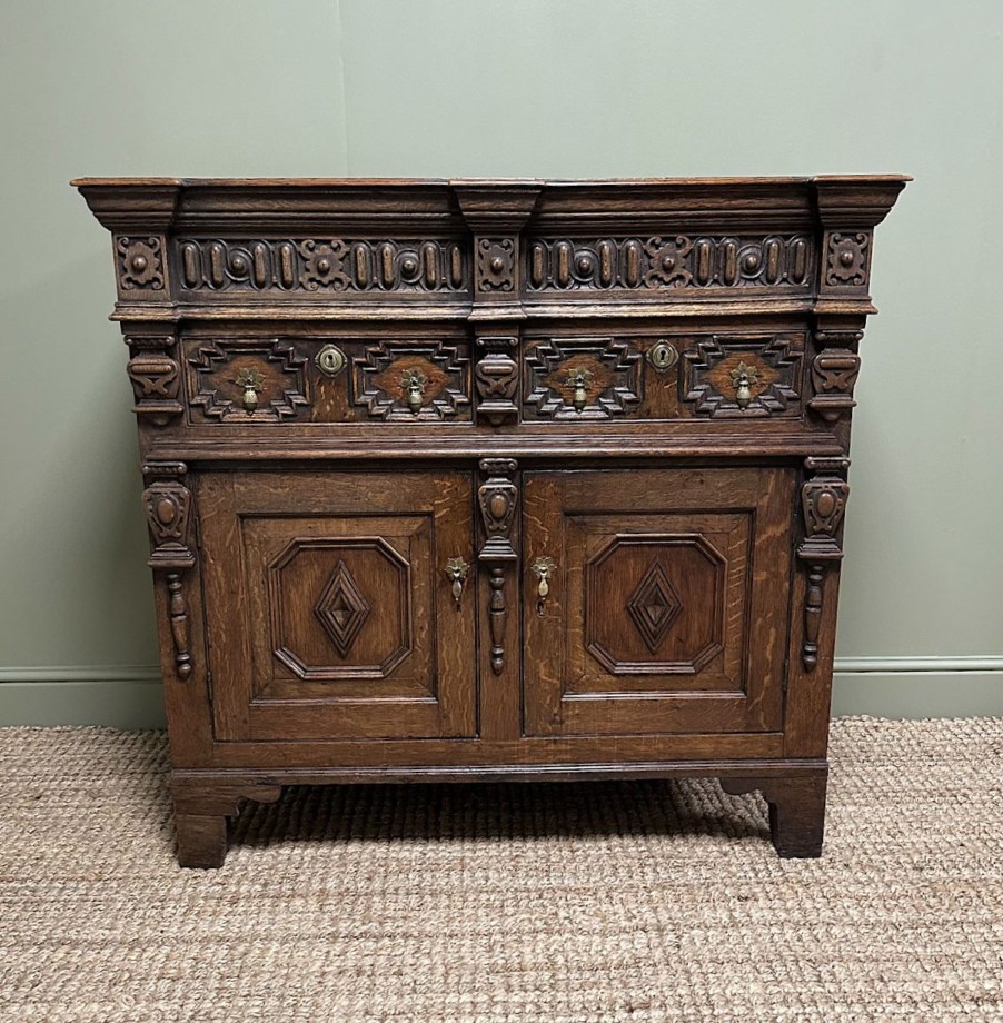 Antique Furniture Antiques World (via WooCommerce) Chest Of Drawers | Unusual Antique Georgian Oak Chest