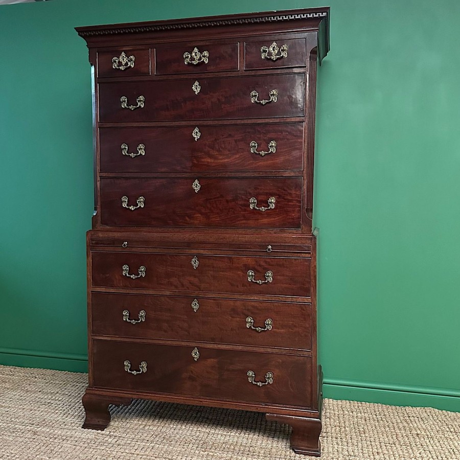 Antique Furniture Antiques World (via WooCommerce) Chest Of Drawers | Superb Quality Large Georgian Mahogany Antique Chest