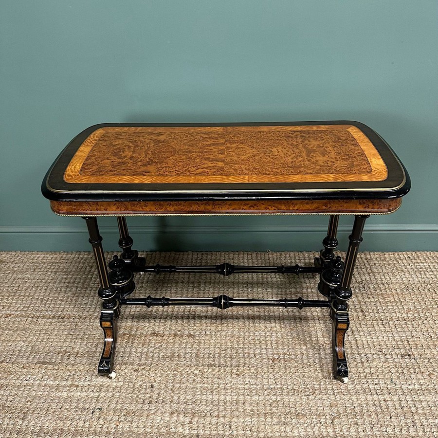 Antique Furniture Antiques World (via WooCommerce) Tables | Rare Victorian Amboyna Antique Table