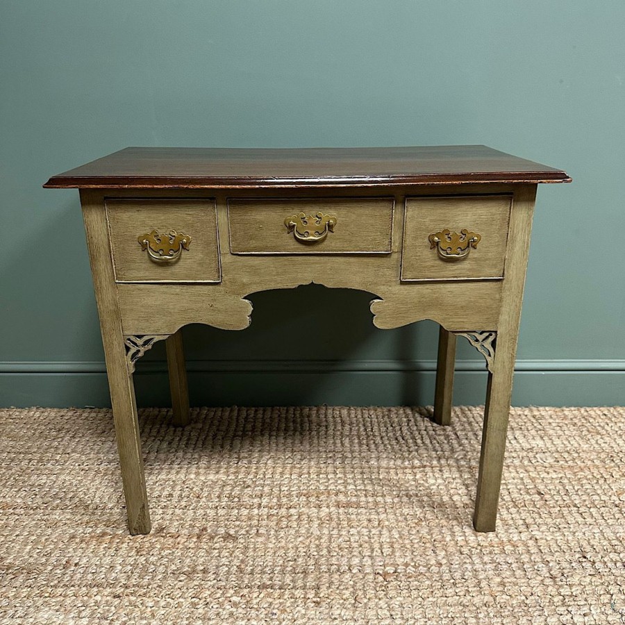 Antique Furniture Antiques World (via WooCommerce) Side Tables | Country House Antique Painted Georgian Low Boy / Side Table