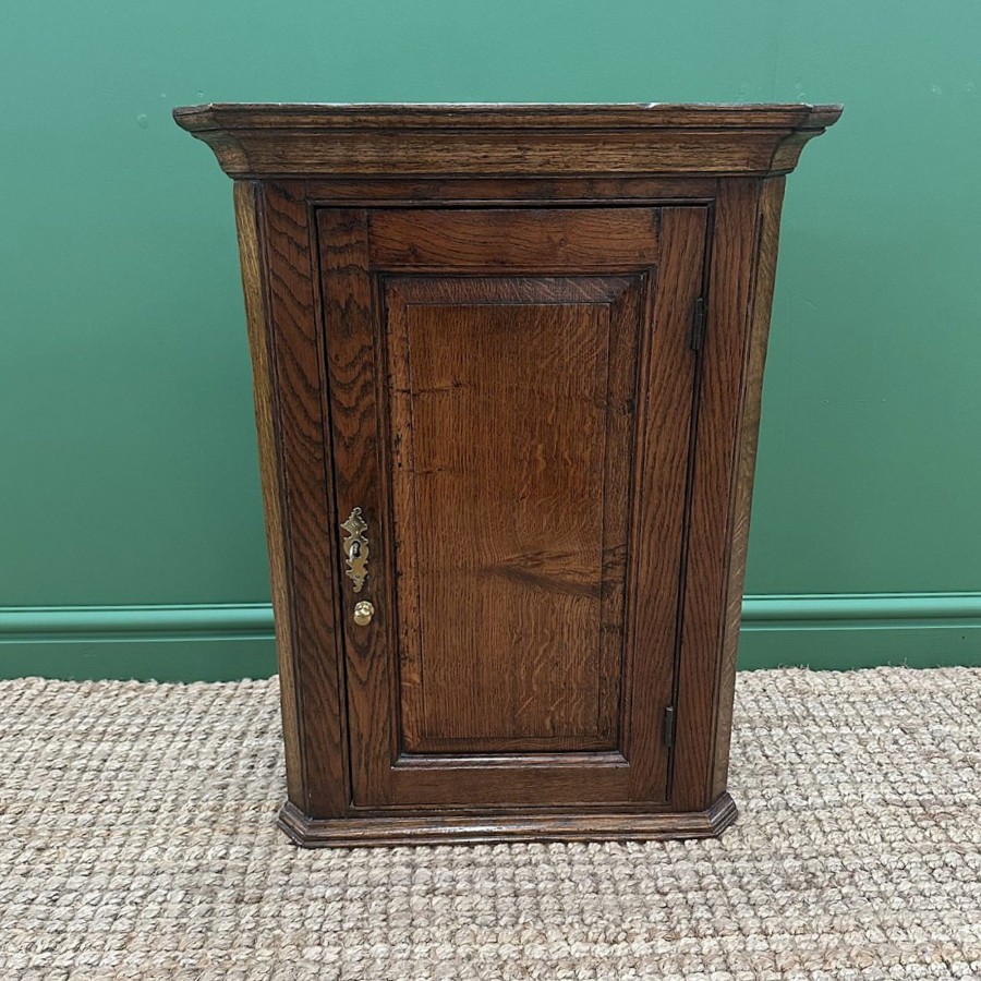 Antique Furniture Antiques World (via WooCommerce) Cupboards & Cabinets | Georgian Oak Antique Corner Cupboard