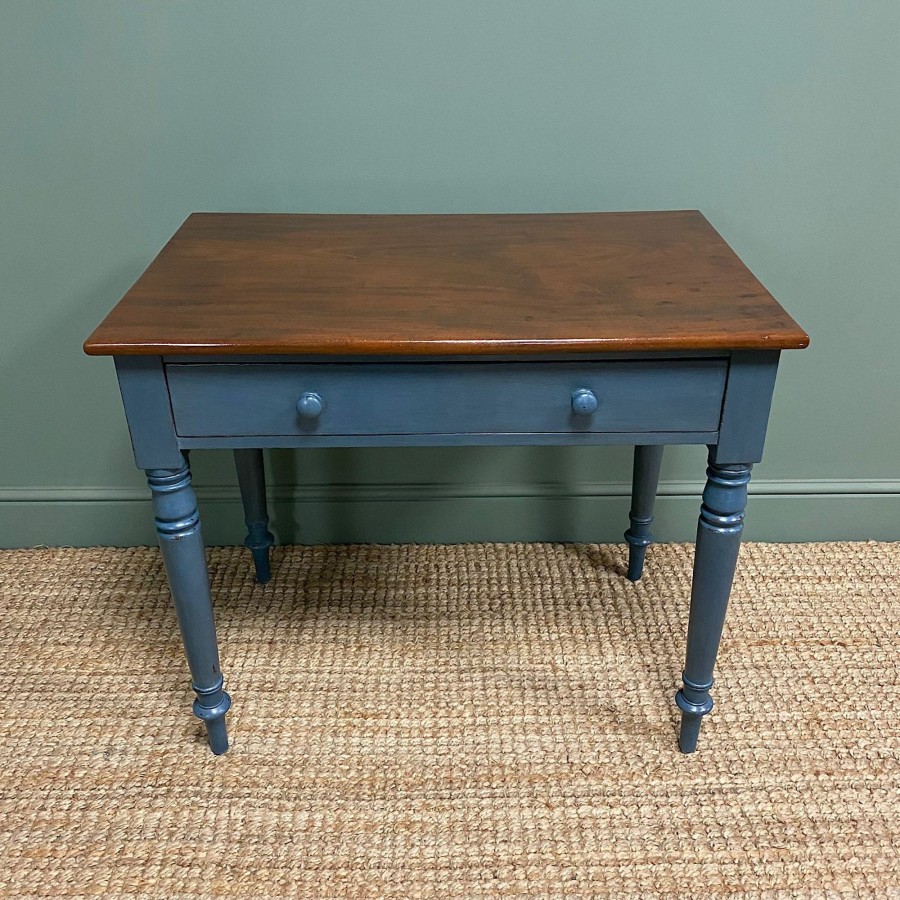 Antique Furniture Antiques World (via WooCommerce) Tables | Country Georgian Painted Antique Side Table