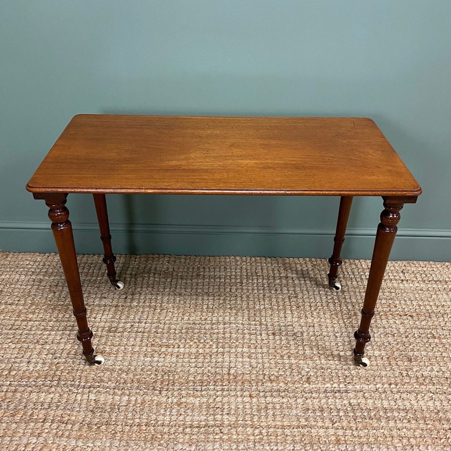 Antique Furniture Antiques World (via WooCommerce) Tables | Elegant Victorian Mahogany Antique Side Stretcher Table