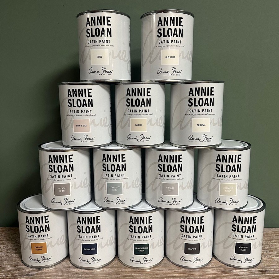 Restoration Materials Antiques World (via WooCommerce) Metal Cleaning / Colouring | Annie Sloan Satin Paint - Ideal For Interior Wood & Metal