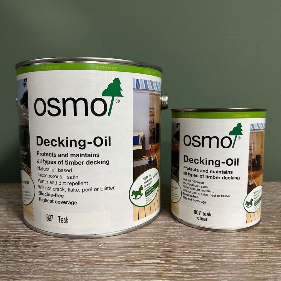 Restoration Materials Antiques World (via WooCommerce) Exterior Wood Oil | Osmo Decking Oil - Clear Or All Tinted Colours Available