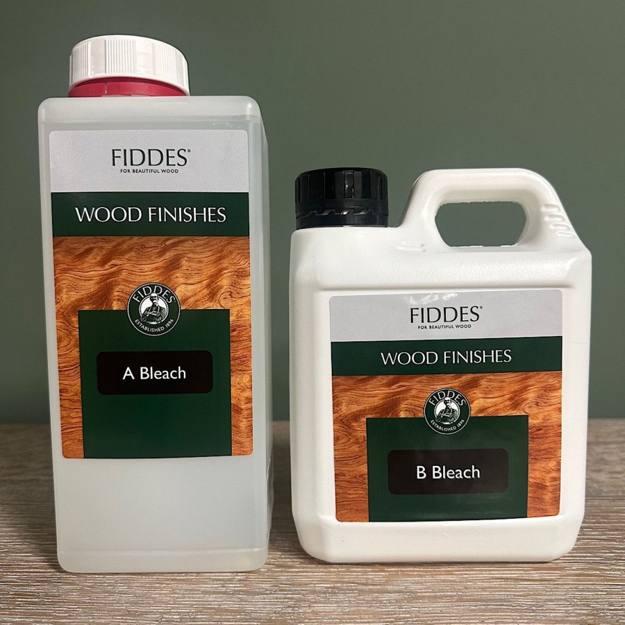 Restoration Materials Antiques World (via WooCommerce) Wood Cleaner | Fiddes A & B Wood Bleach 2 Litres