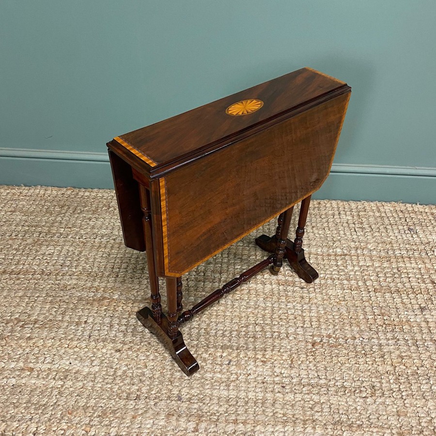 Antique Furniture Antiques World (via WooCommerce) Occasional Tables | Elegant Antique Inlaid Sutherland Table