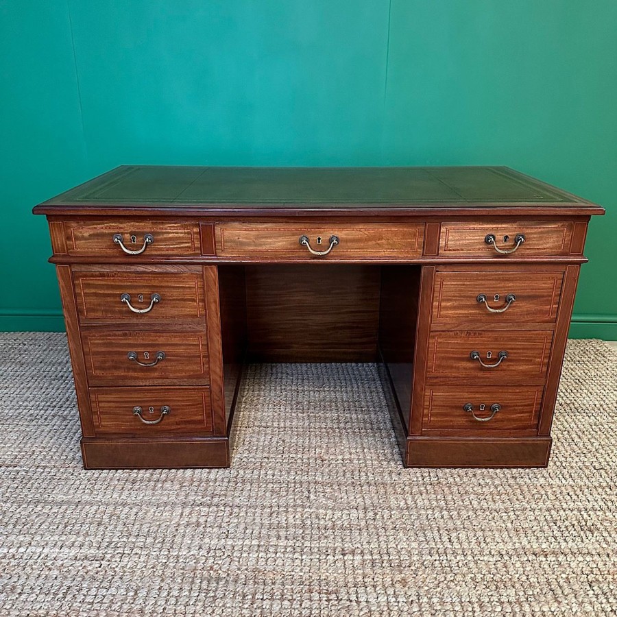 Antique Furniture Antiques World (via WooCommerce) Desks | Outstanding Large Victorian Mahogany Desk