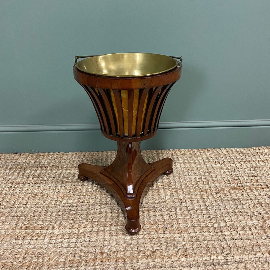 Antique Furniture Antiques World (via WooCommerce) Tables | Antique Mahogany Wine Cooler / Jardiniere