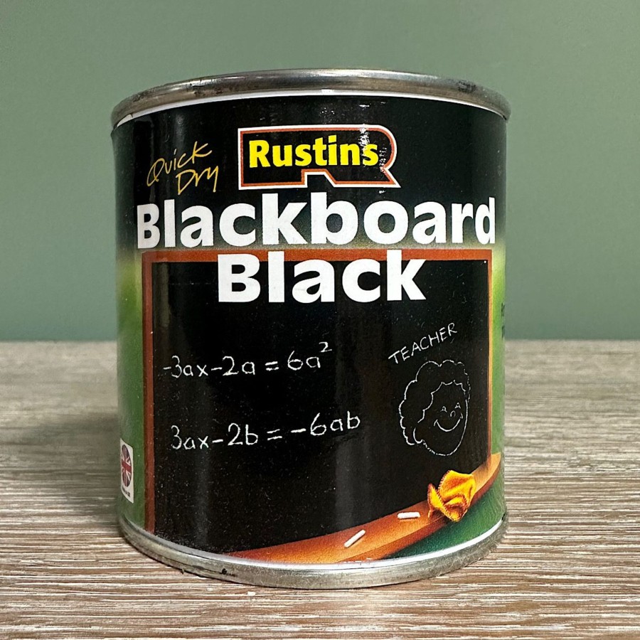 Restoration Materials Antiques World (via WooCommerce) Chalk Paint | Rustins Blackboard Black 250Ml