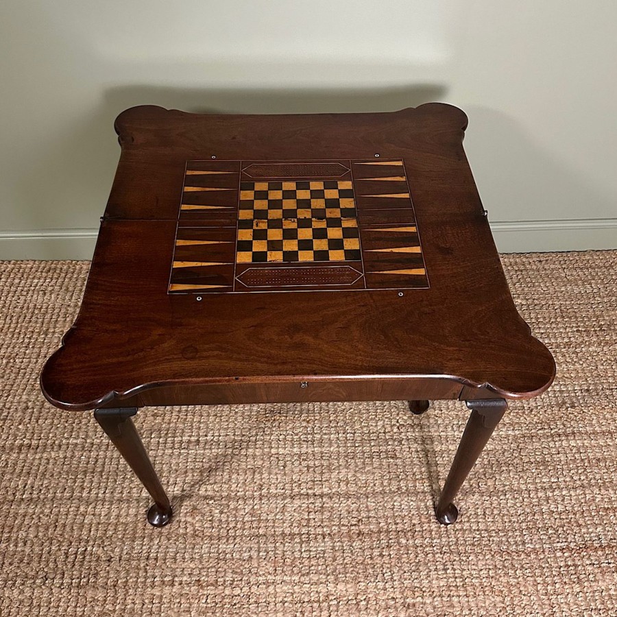 Antique Furniture Antiques World (via WooCommerce) Card / Games Tables | Unusual George Iii Antique Games Table