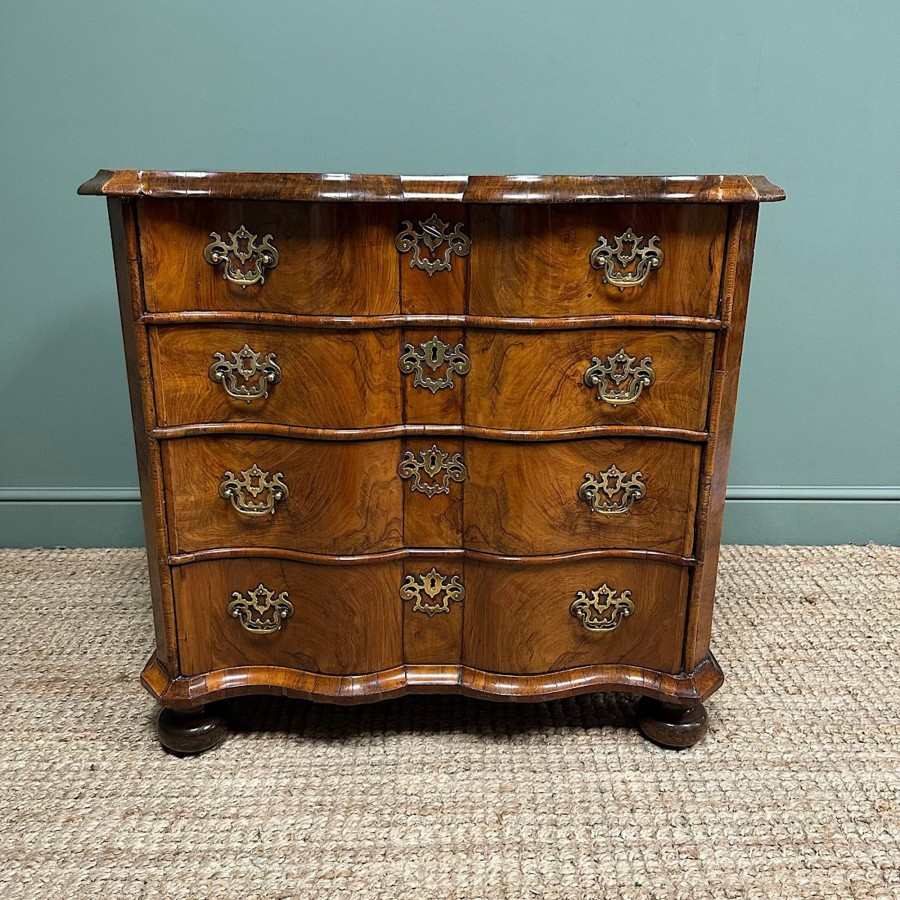 Antique Furniture Antiques World (via WooCommerce) Chest Of Drawers | Unusual Dutch Georgian Walnut Antique Chest