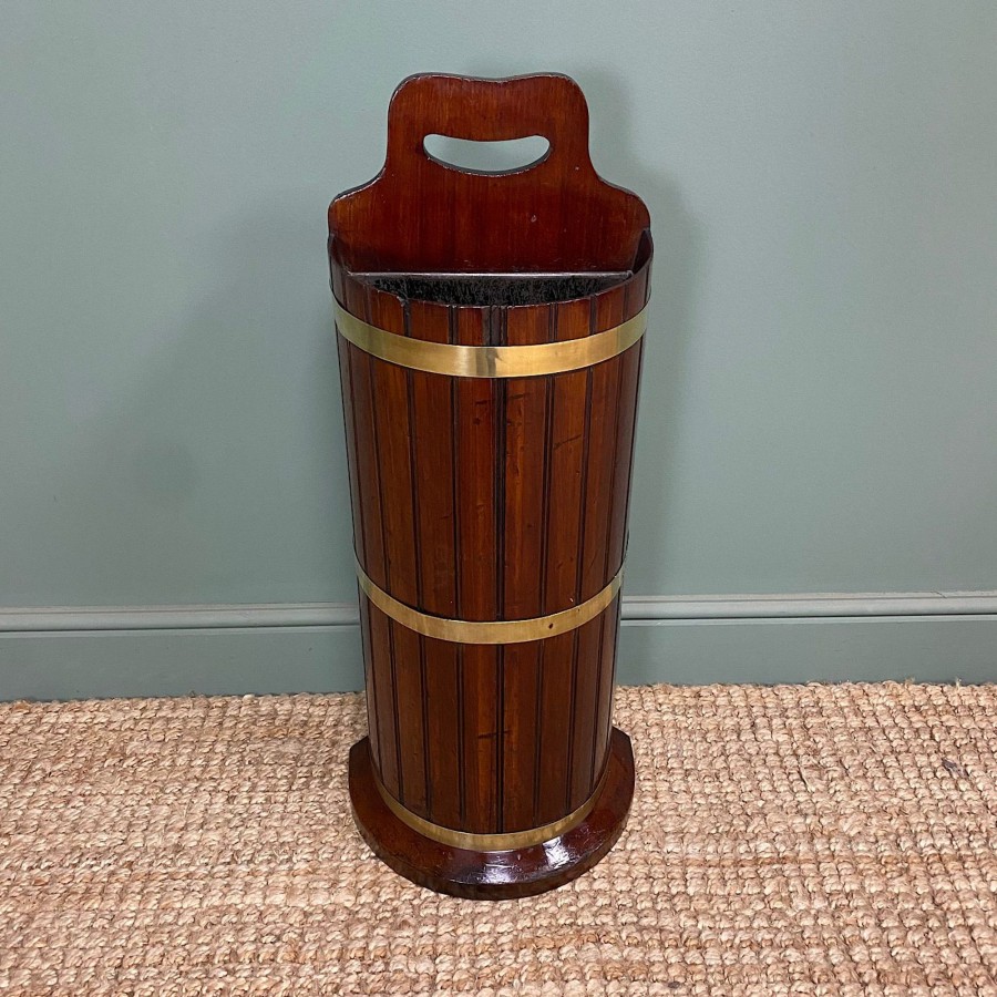 Antique Furniture Antiques World (via WooCommerce) Collectables | Unusual Antique Mahogany Umbrella Stick Stand