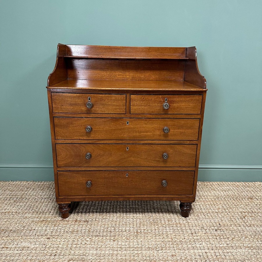 Antique Furniture Antiques World (via WooCommerce) Chest Of Drawers | Stunning Antique Regency Chest Of Drawers / Washstand