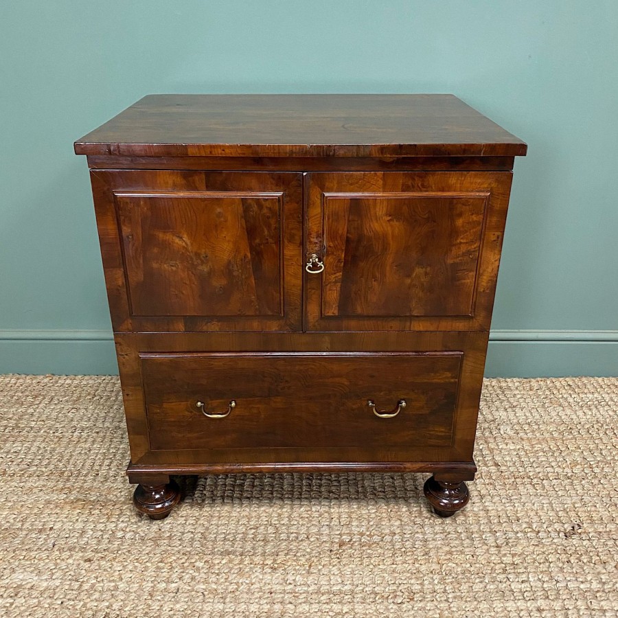 Antique Furniture Antiques World (via WooCommerce) Cupboards & Cabinets | Rare Yew Antique Commode Chest