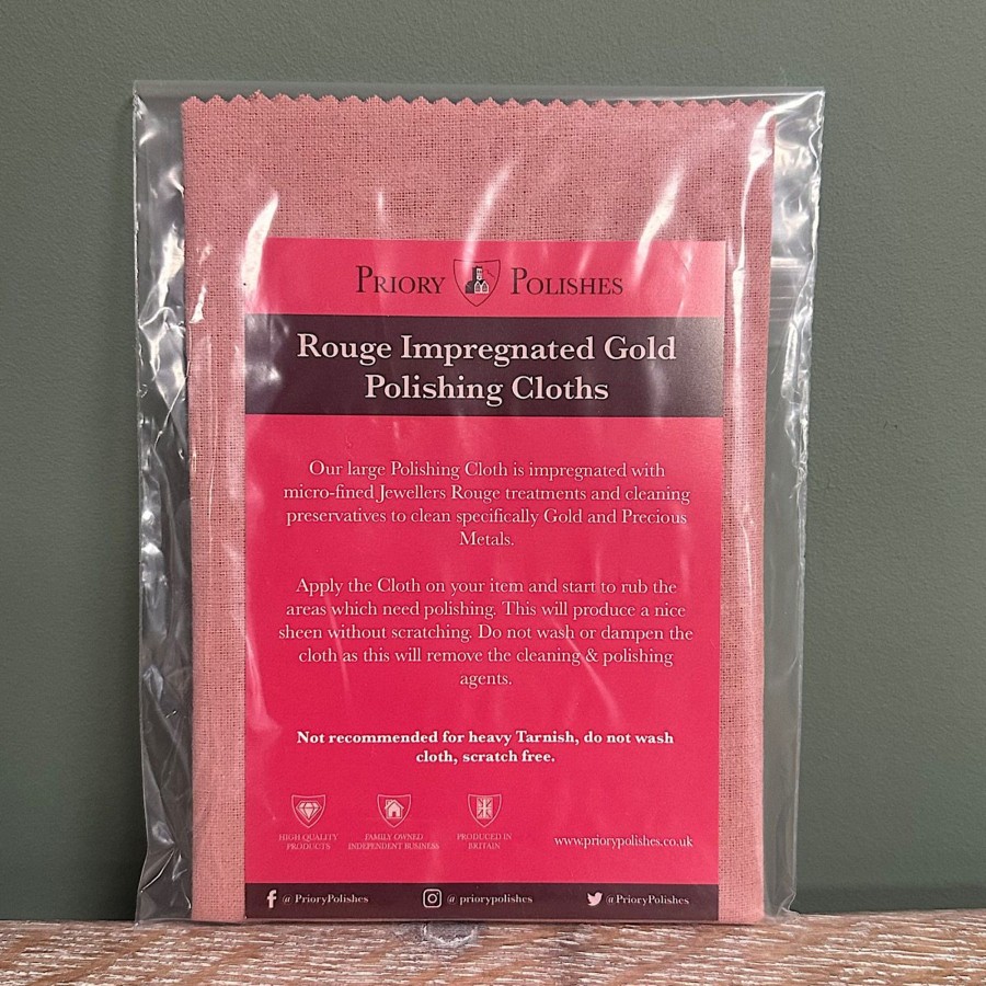 Restoration Materials Antiques World (via WooCommerce) Jewellery Cleaner | Gold Jewellery Polishing Cloth - Free P&P