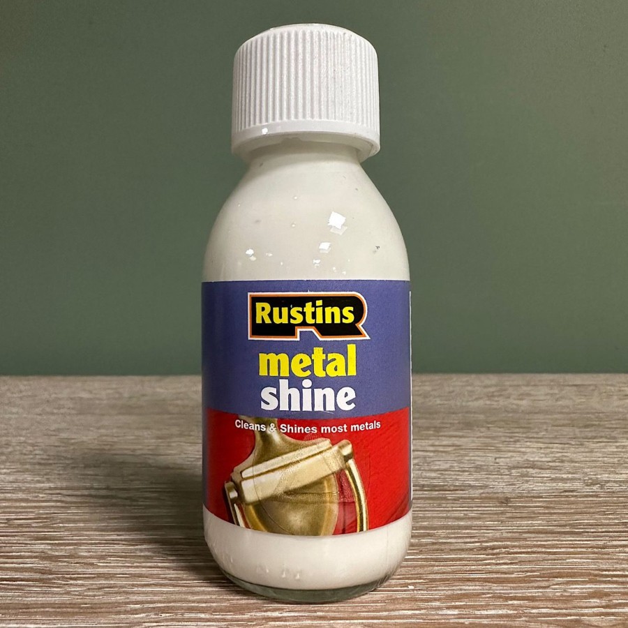 Restoration Materials Antiques World (via WooCommerce) Metal Cleaning / Colouring | Rustins Metal Shine 125 Ml