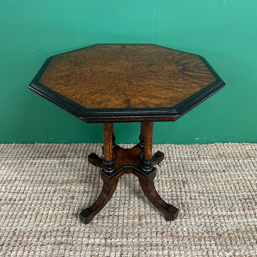 Antique Furniture Antiques World (via WooCommerce) Tables | Small Victorian Amboyna Antique Occasional Table