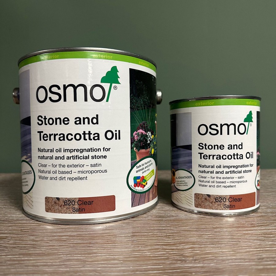 Restoration Materials Antiques World (via WooCommerce) Exterior Wood Oil | Osmo Stone And Terracotta Oil - Water & Stain Resist Finish