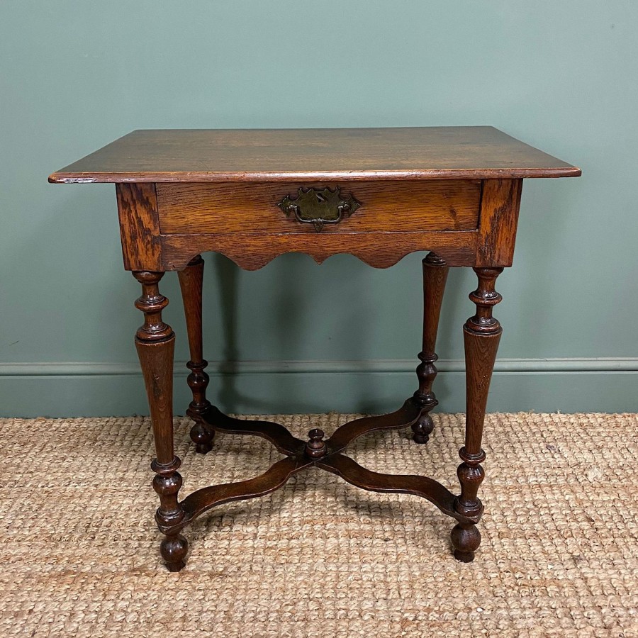 Antique Furniture Antiques World (via WooCommerce) Side Tables | Small Antique Oak Low Boy / Side Table