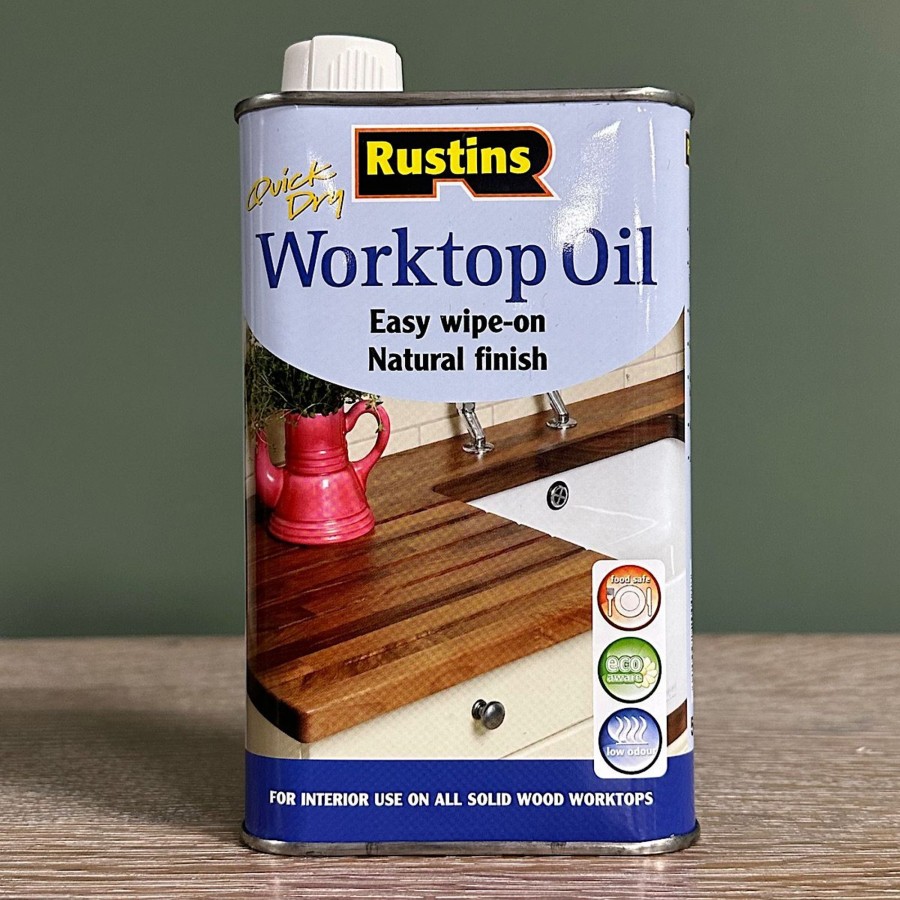 Restoration Materials Antiques World (via WooCommerce) Wood Oil | Rustins Worktop Oil 500Ml