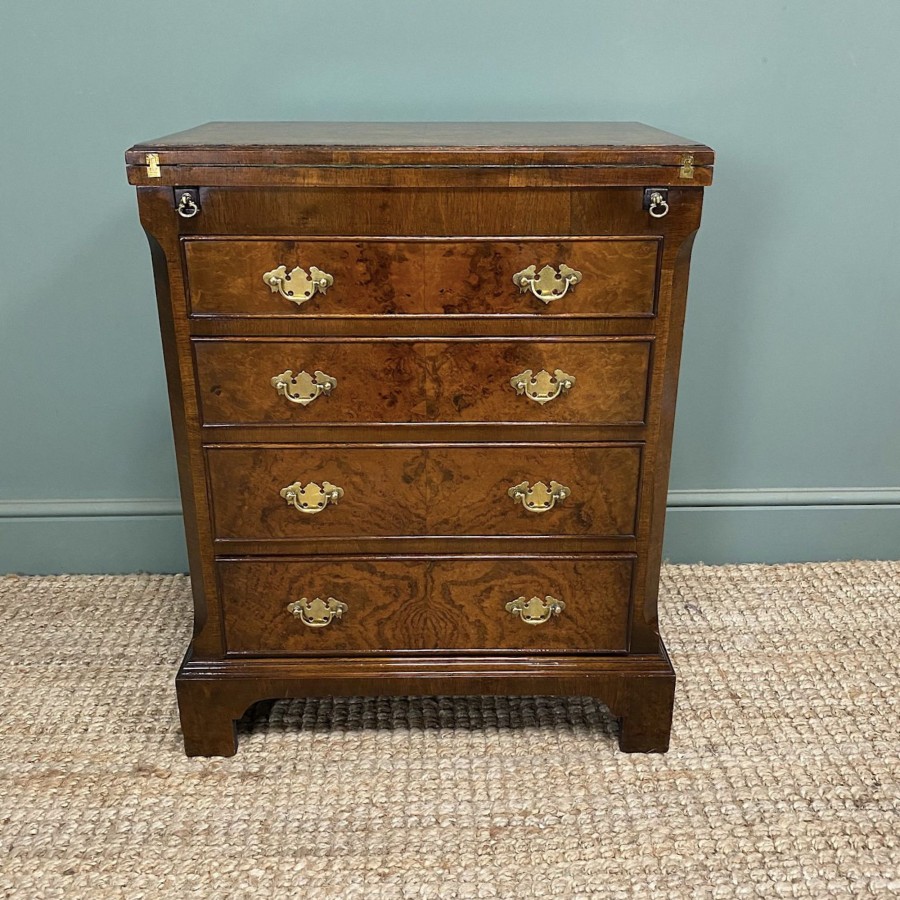 Antique Furniture Antiques World (via WooCommerce) Chest Of Drawers | Quality Walnut Small Antique Chest Of Drawers