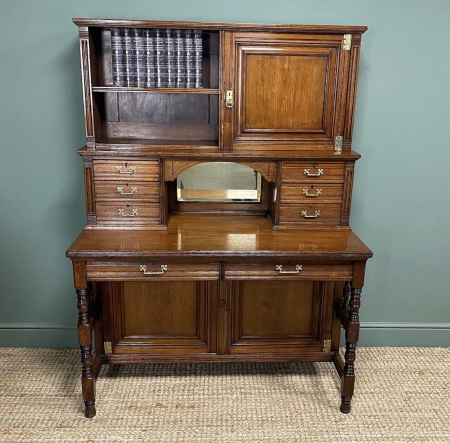 Antique Furniture Antiques World (via WooCommerce) Desks | Unusual Victorian Gillows Walnut Secretaire Cabinet