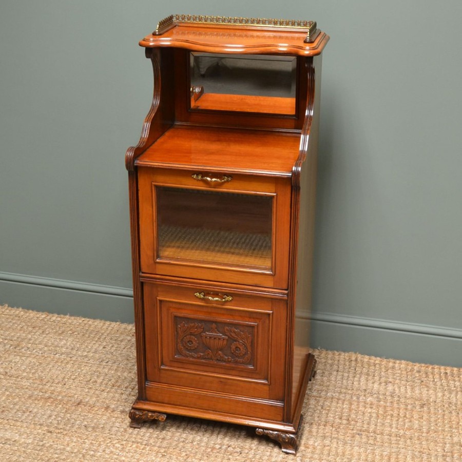 Antique Furniture Antiques World (via WooCommerce) Cupboards & Cabinets | Victorian Walnut Antique Side Cabinet