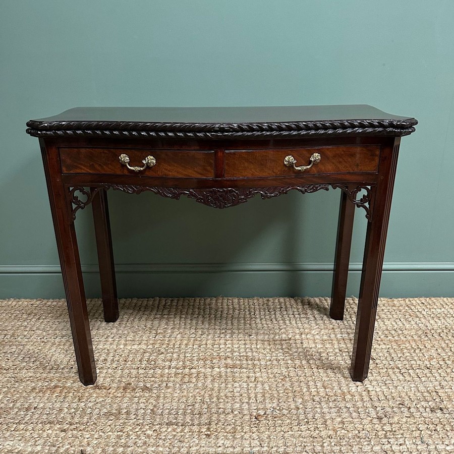 Antique Furniture Antiques World (via WooCommerce) Card / Games Tables | Stunning Antique Chippendale Side Table / Tea Table