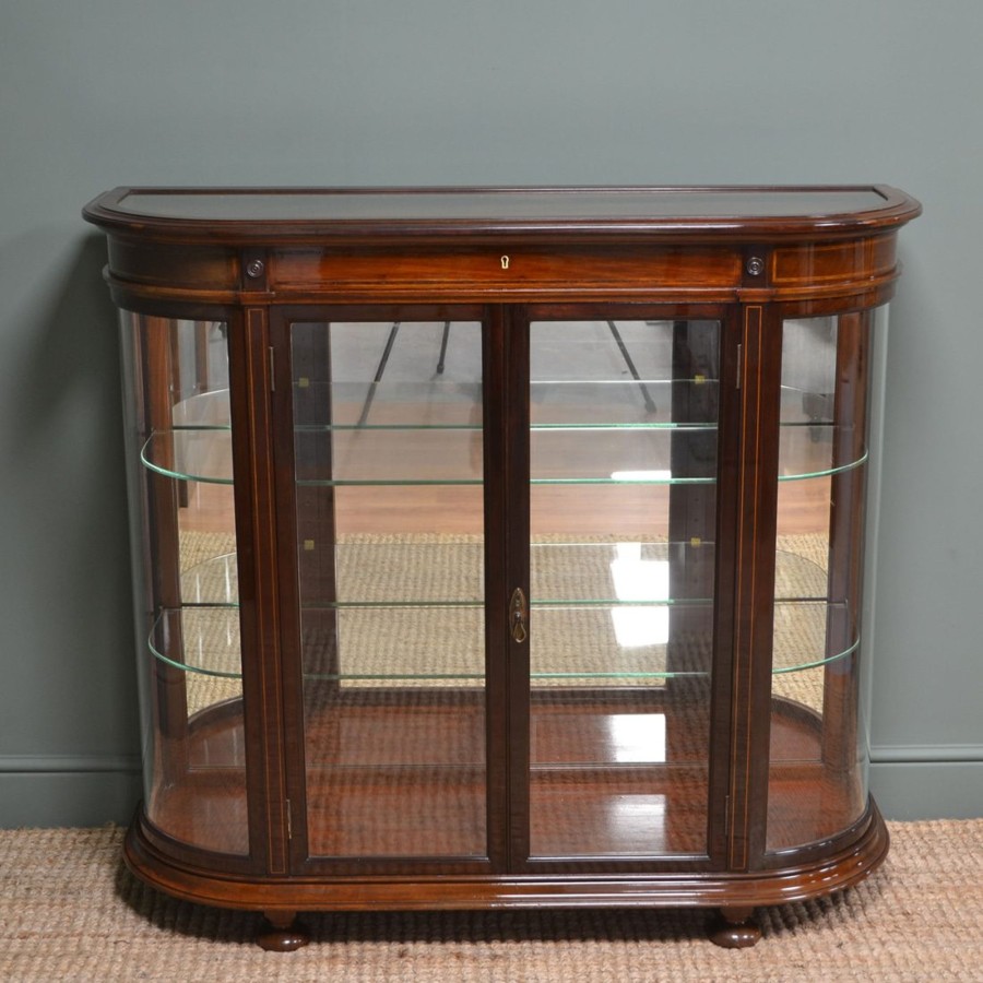 Antique Furniture Antiques World (via WooCommerce) Cupboards & Cabinets | High Quality Victorian Mahogany Antique Display Cabinet