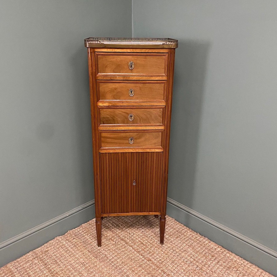 Antique Furniture Antiques World (via WooCommerce) Chest Of Drawers | Striking Marble Top Antique Chest Of Drawers